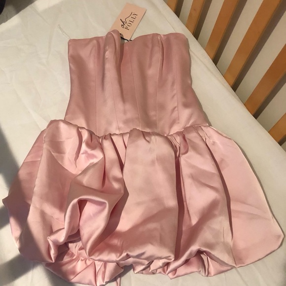 Oh Polly Dresses & Skirts - Oh Polly Pink Corset Dress with Bubble Hem